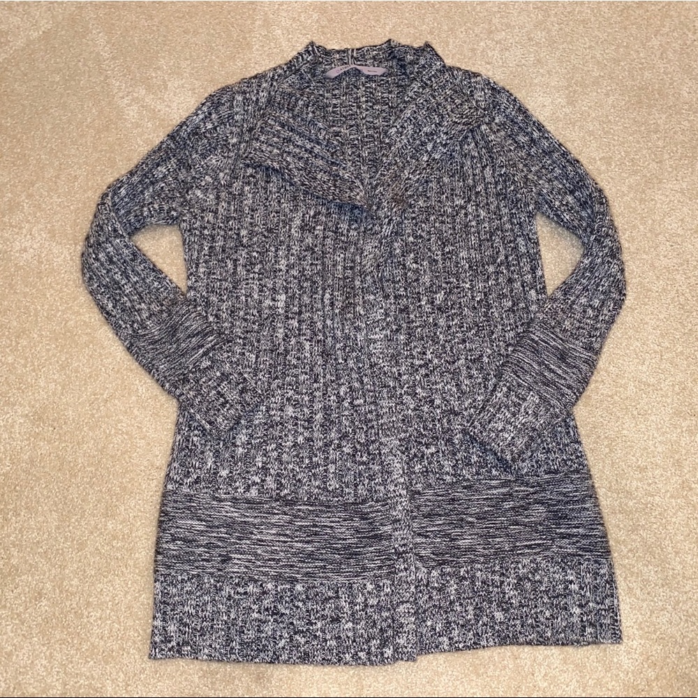 ATHLETA HEATHER GRAY WRAP SWEATER CARDIGAN XS